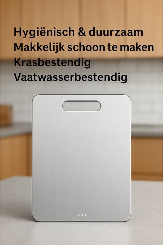 PD4U® 2 STUKS - Titanium Snijplank - Snijplankenset