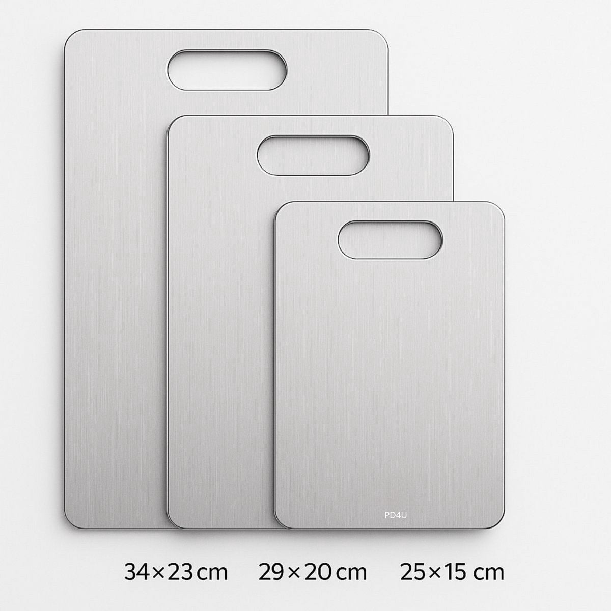 PD4U® 3 STUKS - Titanium Snijplank - Snijplankenset