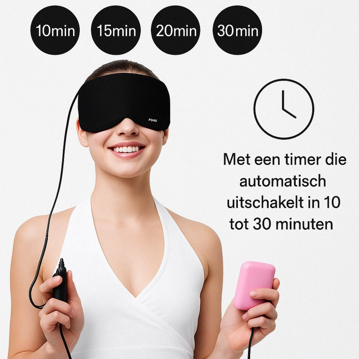 PD4U®  Verwarmd USB-elektrisch Oogmasker - Stoomkatoenen Masker voor Droge Ogen