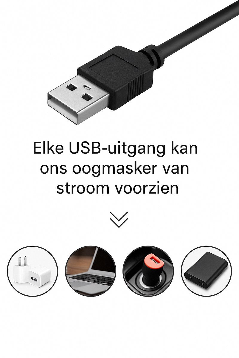 PD4U®  Verwarmd USB-elektrisch Oogmasker - Stoomkatoenen Masker voor Droge Ogen